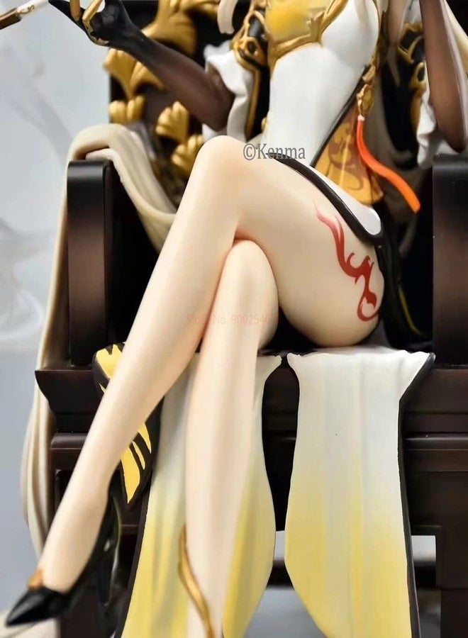 KENMA Genshin Impact Ninguang Action Figure PVC Gaming Figure Weeb Mnga Collectible Model Toy, 21 cm, 18 cm, Multi Color - Image 3